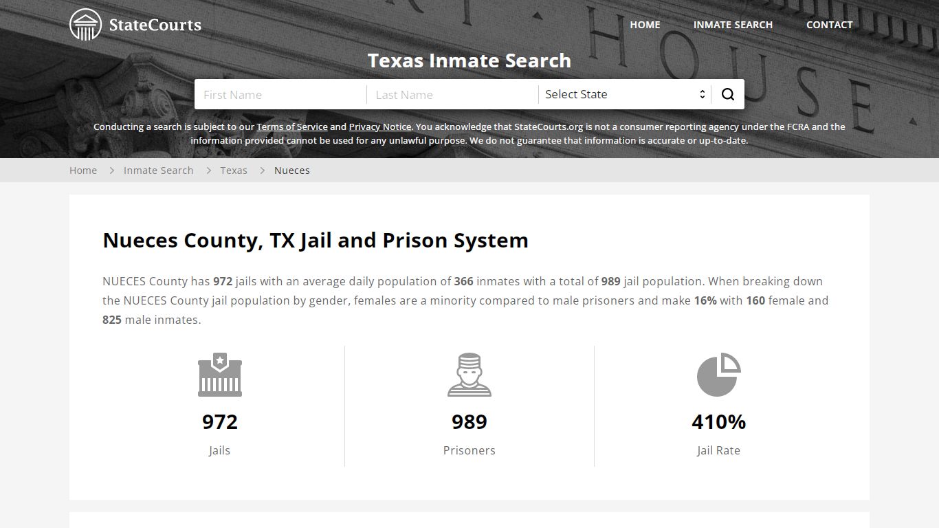 Nueces County, TX Inmate Search - StateCourts
